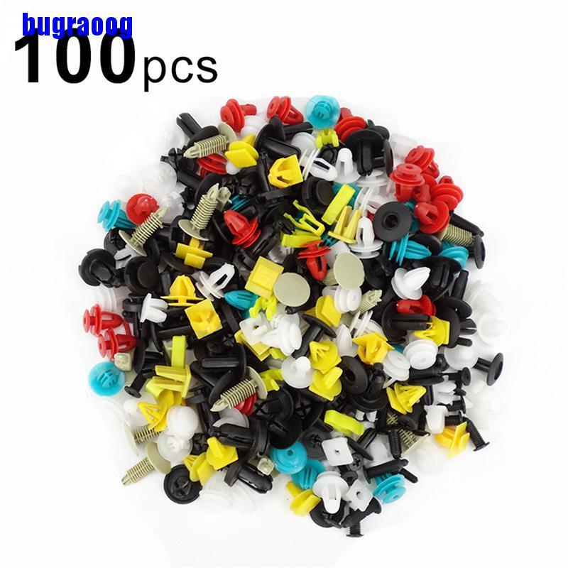 Bộ 100 Đinh Tán Bằng Nhựa Cho Xe Ô Tô