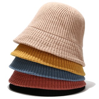 Mũ bucket len thời trang unisex (MU15), mũ vành cụp vải len phong cách Hàn Quốc