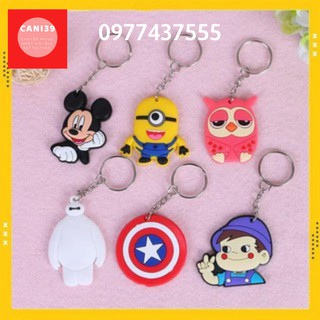 Móc chìa khóa Móc chìa khóa nhiều hình dễ thương cute, chọn màu ngẫu nhiên