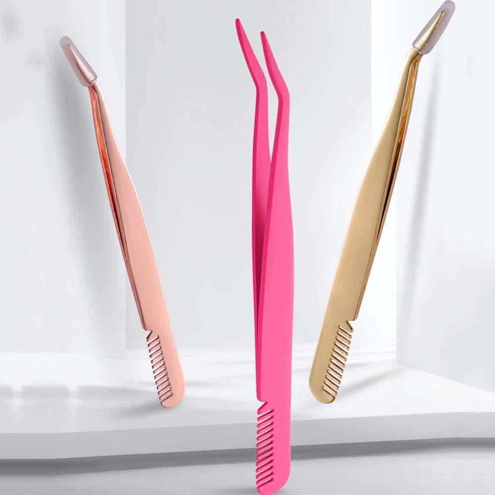 OCEANMAP Kềm Cắt Tỉa Lông Mày Chuyên Nghiệp Bằng Thép Không Gỉ Kèm Lược