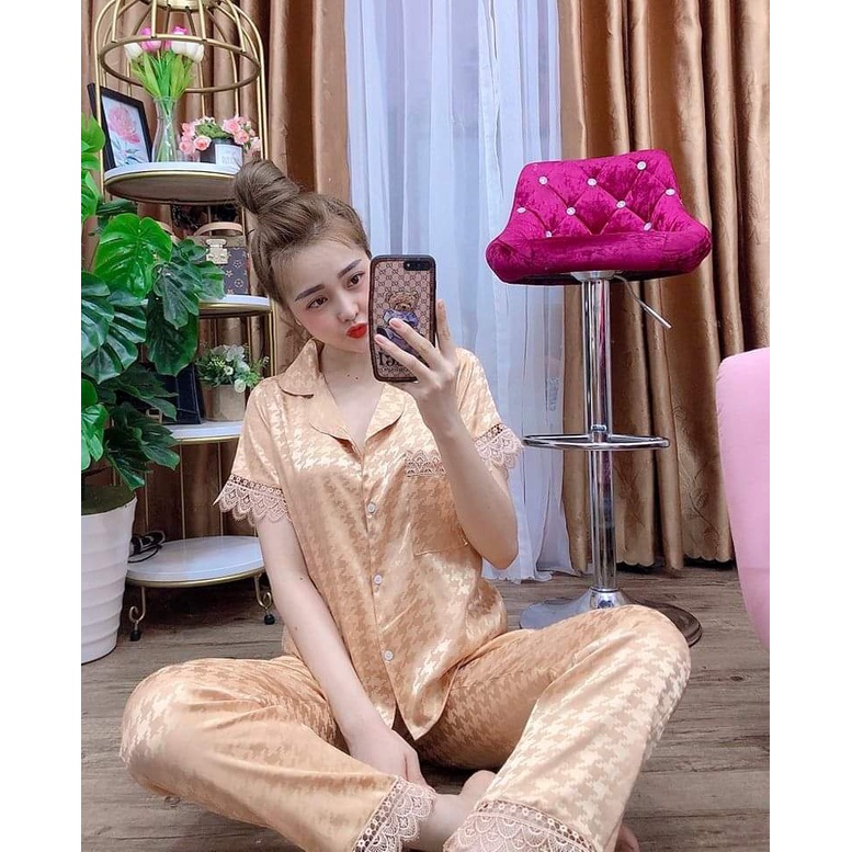 Pijama gấm tiểu thư