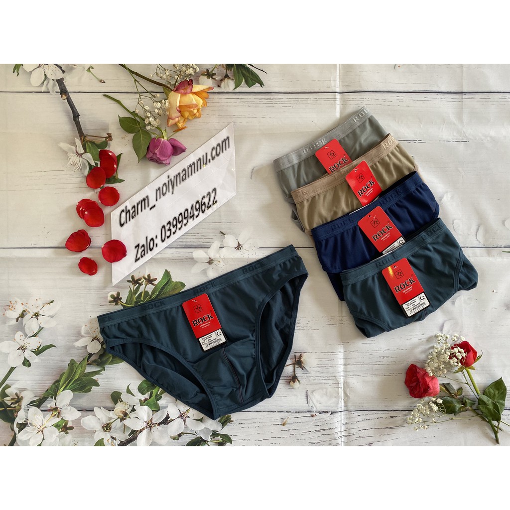 Quần lót nam rock QA423 cotton phối lưới cao cấp
