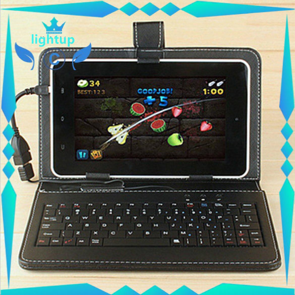 Bao Da Kèm Bàn Phím 10.1 Inch Cho Android Windows Tablet Lightup