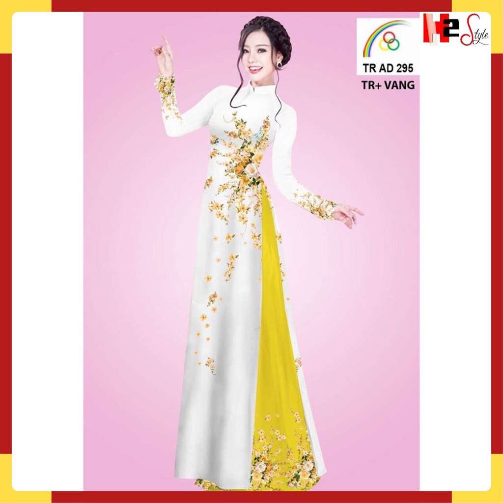 Set áo dài đỏ thêu hoa (Kèm ảnh thật trải sàn do shop tự chụp)
