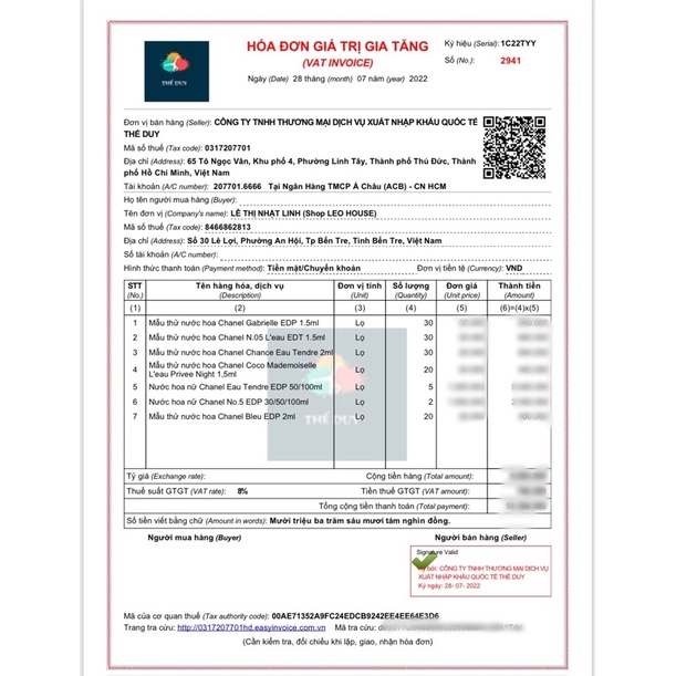 Mẫu thử nước hoa nữ Chanel Chance Eau Tendre