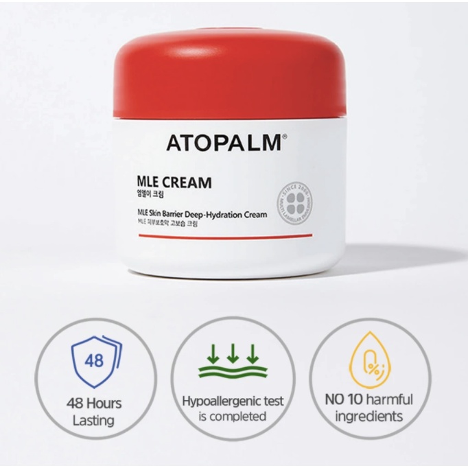 KEM DƯỠNG ẨM ATOPALM MLE CREAM NỘI ĐỊA HÀN cho trẻ em da khô,chàm,viêm da cơ địa 100ml mẫu mới