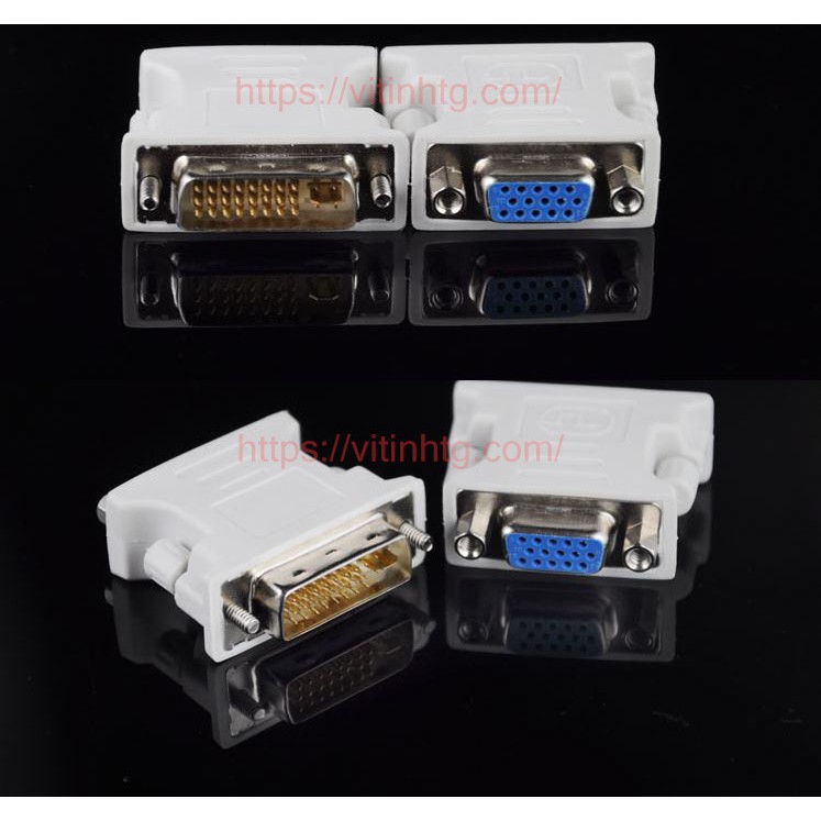 Đầu chuyển DVI ra VGA Giúp kết nối giữa màn hình có cổng vga với card màn hình không có cổng vga | BigBuy360 - bigbuy360.vn