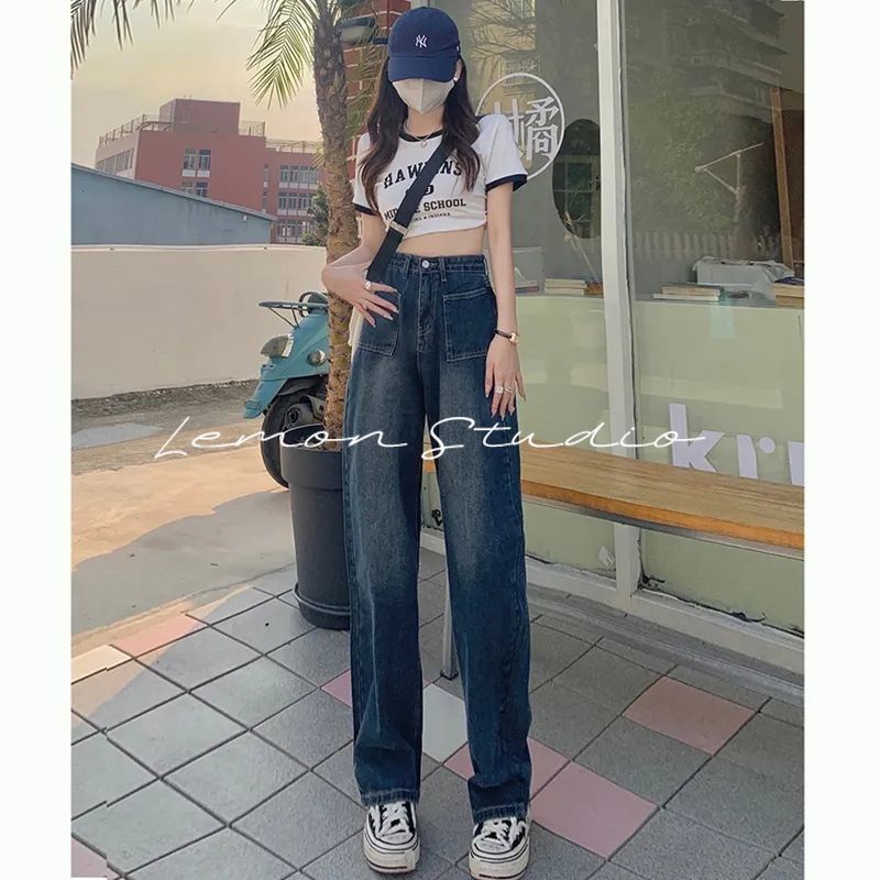 Lemon studio Quần Jean Dài 90085 Size s-2xl Thời Trang Thanh Lịch Cho Nữ