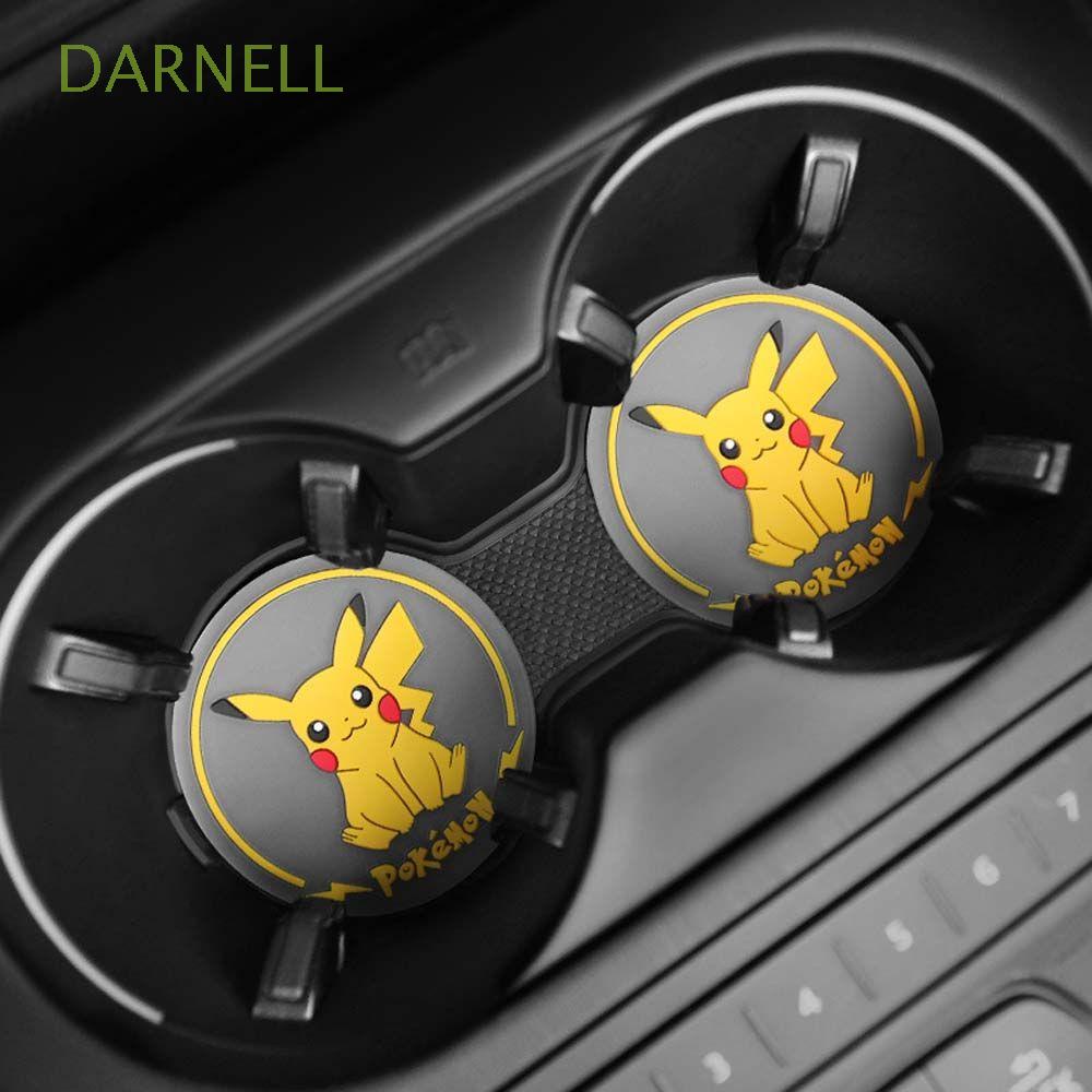 Miếng Lót Ly Trong Suốt Chống Trượt Hình Pikachu Đáng Yêu