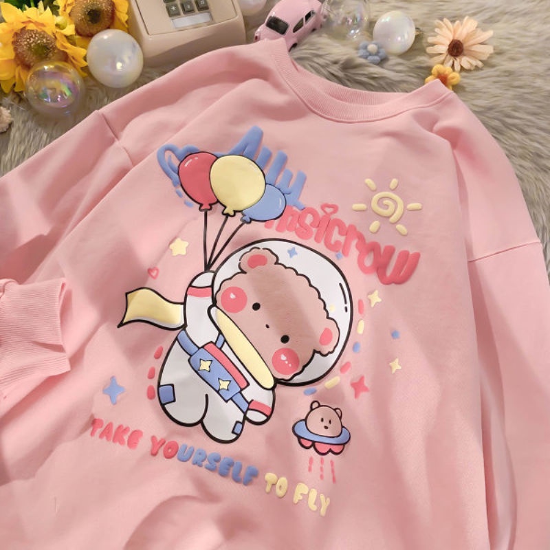 Áo Sweater Mỏng Cổ Tròn Thời Trang Thu Đông Dễ Thương Cho Nữ
