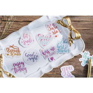 Hình dán Sticker chữ STK009