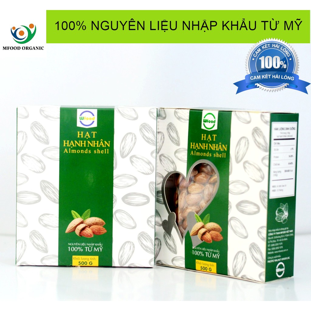 500g Hạnh nhân Tách Vỏ Mỹ