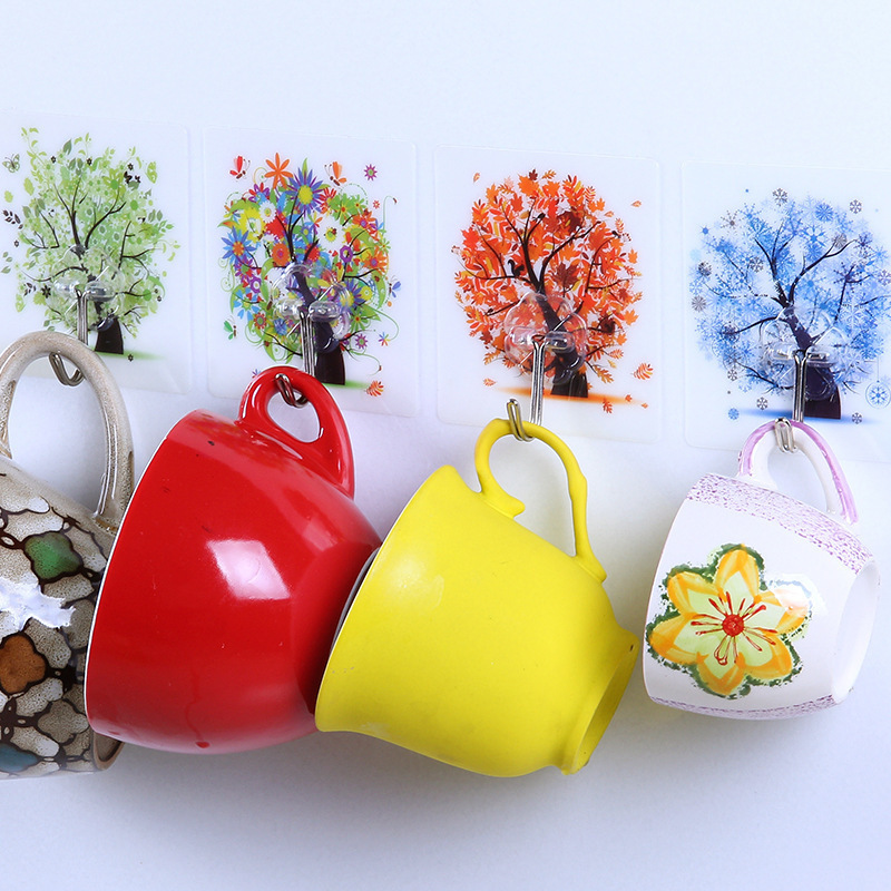 Móc Treo Đồ Dán Tường Hình Cây Xinh Xắn