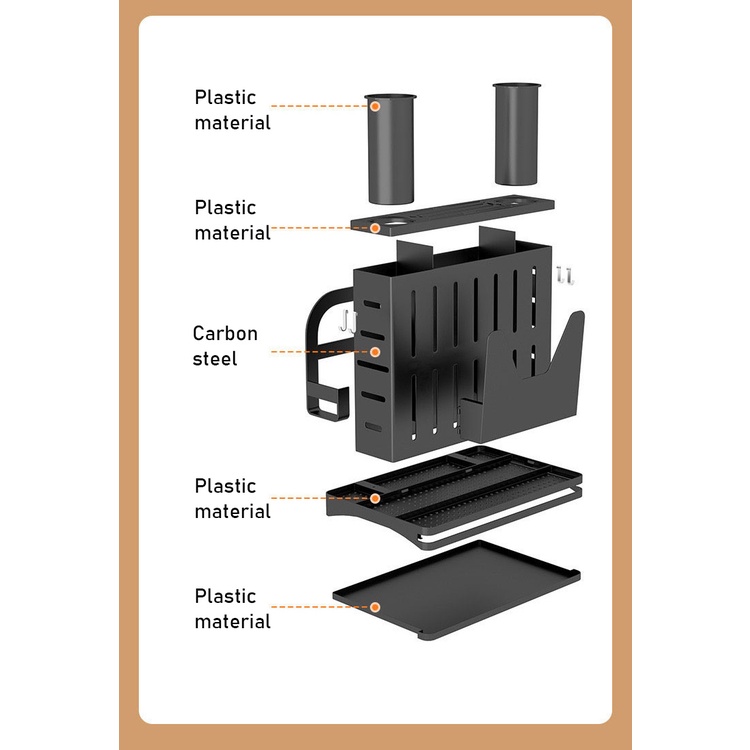 Kệ Để Dao Thớt Gắn Tường Đa Năng Tiện Dụng Cho Nhà Bếp
