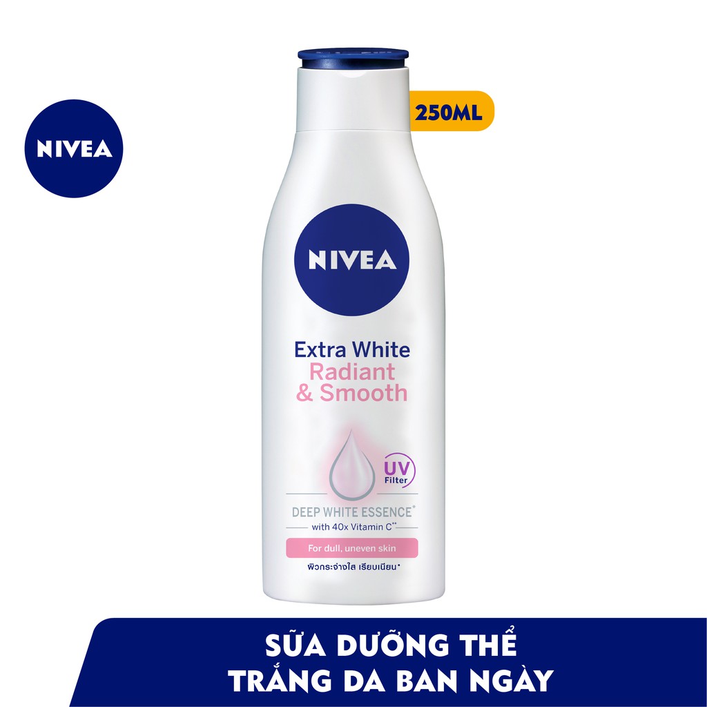 Sữa dưỡng thể NIVEA dưỡng da trắng mịn (250ml) - 83805