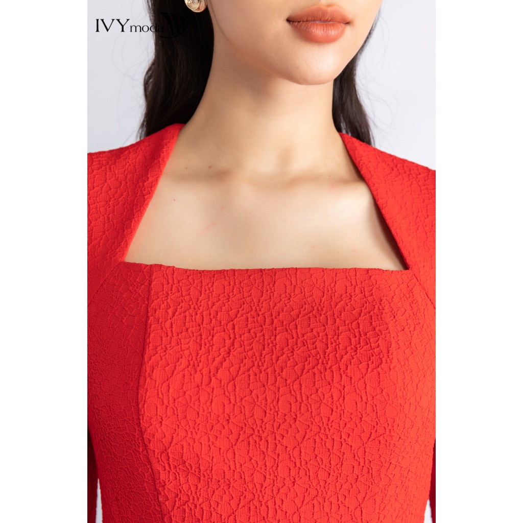 Áo peplum nữ dập nổi IVY moda MS 17M6979