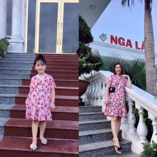 Set đôi mẹ và bé siêu xinh cotton 4 chiều siêu mát