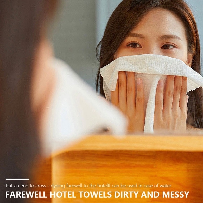 Set 10 Khăn Lau Mặt Dạng Nén Dày Dặn Sử Dụng Một Lần Chất Lượng Cao
