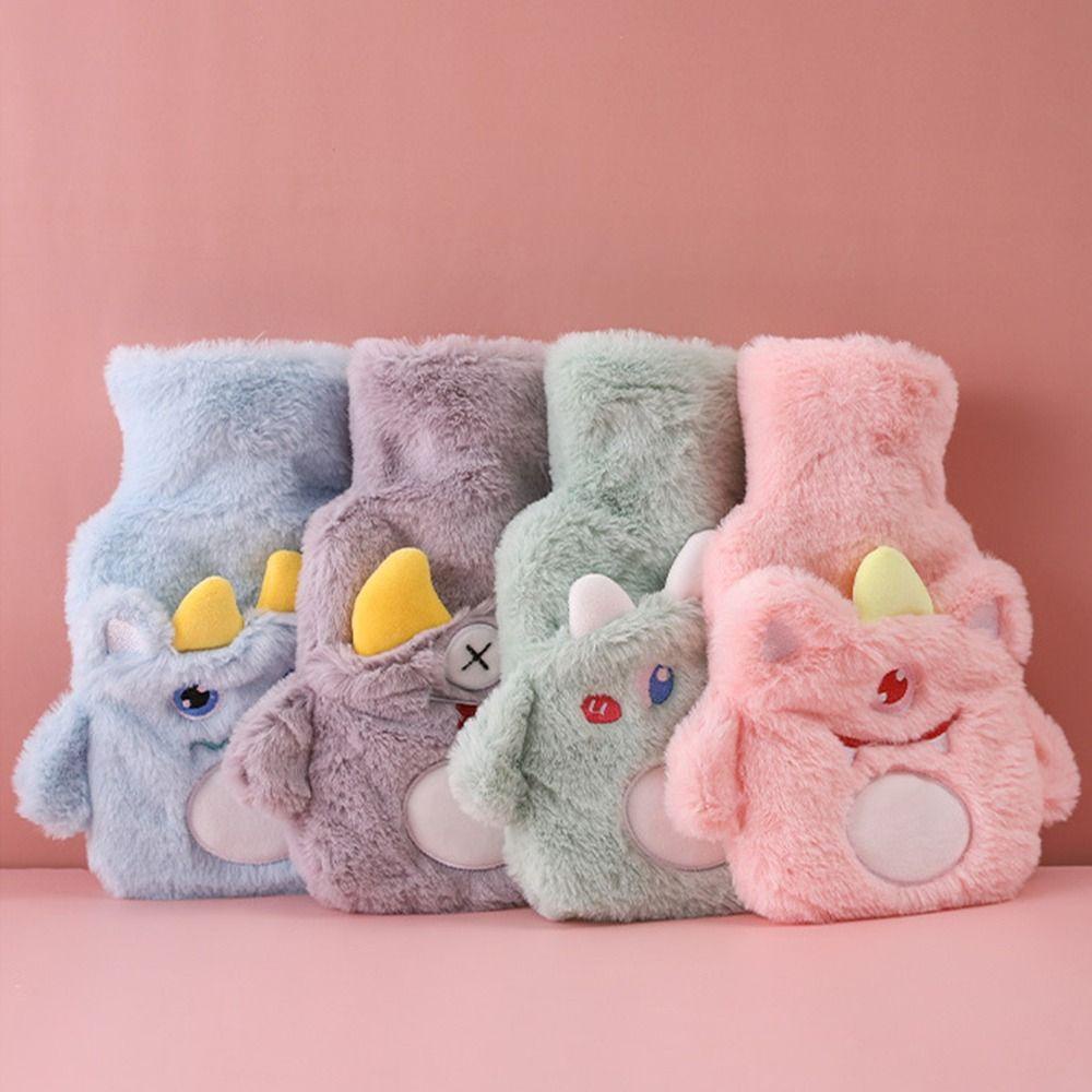 ME Túi Chườm Nước Nóng 500ml Bằng Cao Su Nhung Họa Tiết Hoạt Hình