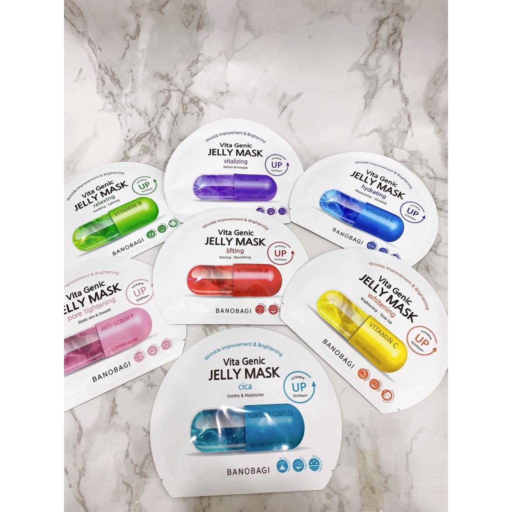 Mặt nạ Banobagi dưỡng ẩm, bổ sung Vitamin Vita Genic Jelly Mask các loại ( Miếng lẻ ) 30g | BigBuy360 - bigbuy360.vn