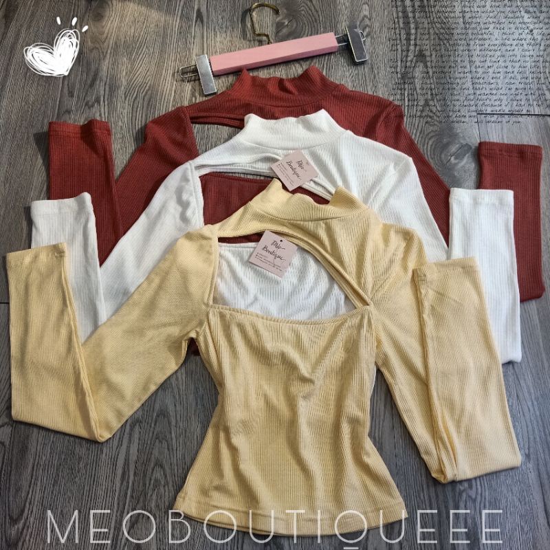 Áo cổ lọ TD khoét ngực