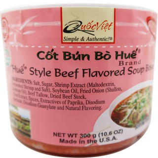 GIA VỊ NẤU BÚN BÒ HUẾ CỐT QUỐC VIỆT 300g HOÀN CHỈNH - NHẬP KHẨU MỸ TIÊU CHUẨN FDA