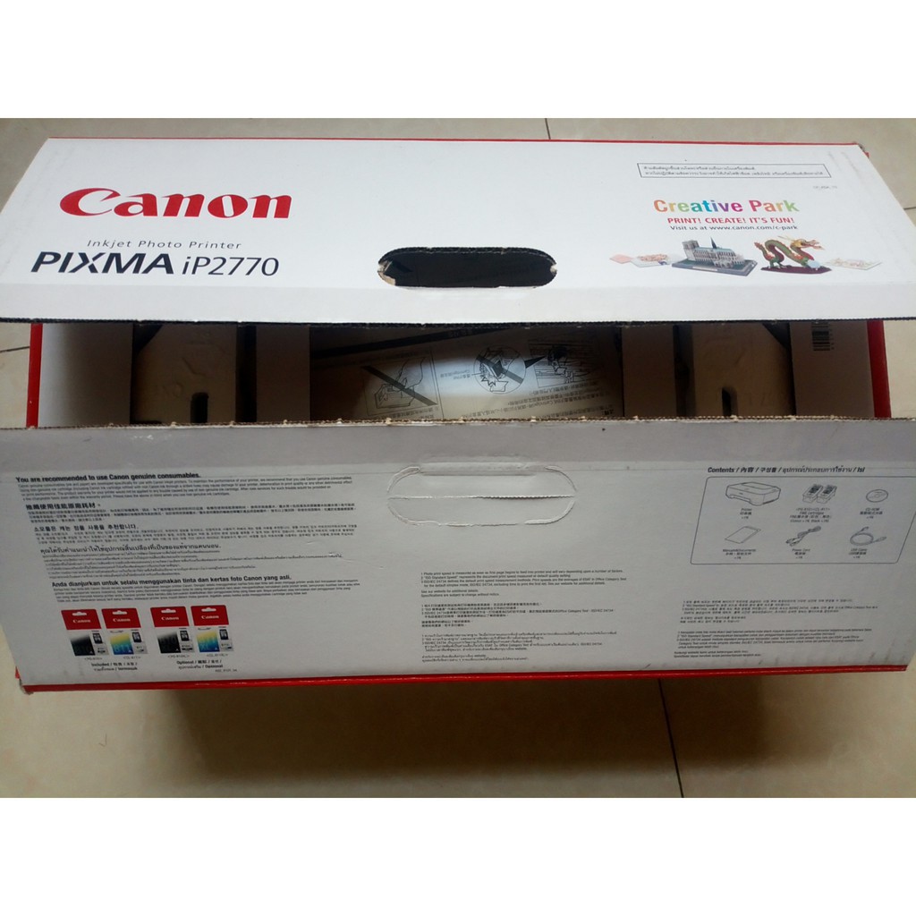 ✼♂✿MÁY IN PHUN MÀU CANON PIXMA IP2770 ( CHƯA CÓ  ĐẦU IN) HÀNG CHÍNH HÃNG - BH 12 THÁNG