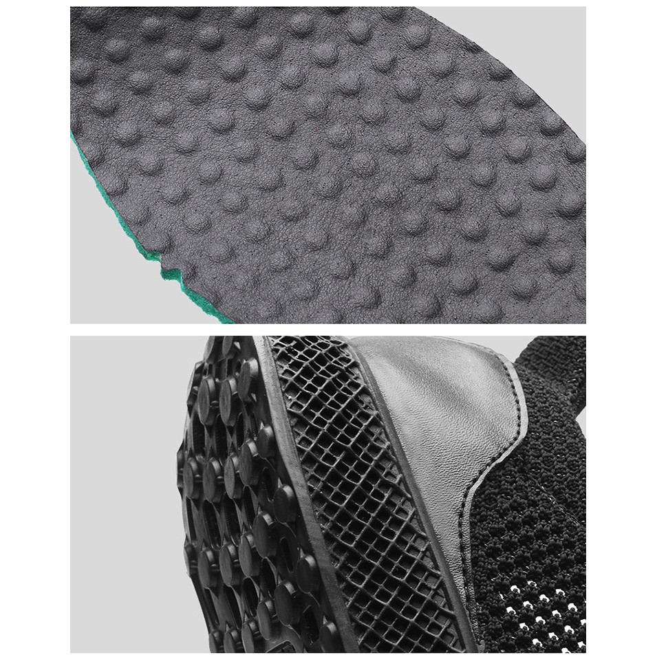 Sneakers nam | Giày thể thao nam - Vải lưới công nghệ dệt kim tạo hình 3D - 3 màu đen, ghi, đỏ - Mã SP: K17