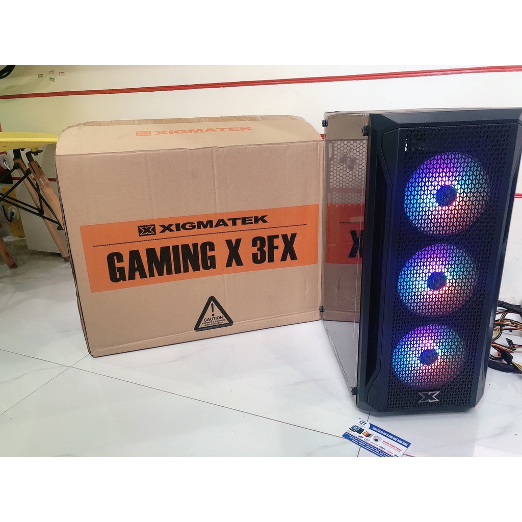 Vỏ Case (Vỏ máy tính) Xigmatek Gaming X 3FX - MỚI Sẵn 3 Fan ARGB Chính Hãng Mai Hoàng