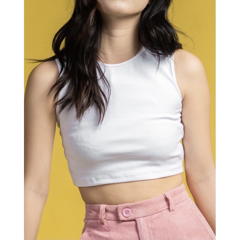 Áo thun croptop thun sát nách