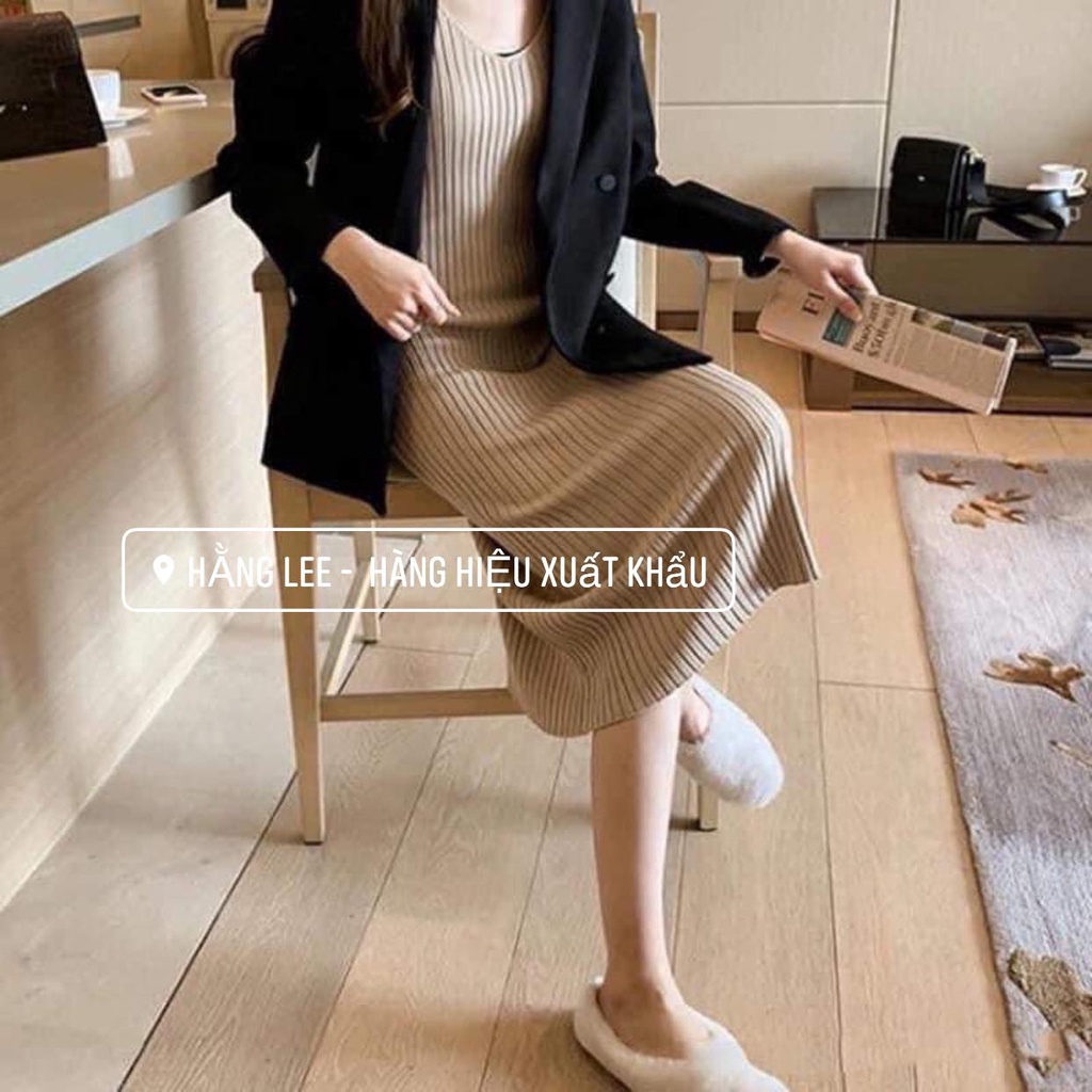 (SẴN) VÁY 2 DÂY LEN TĂM QCCC SIÊU XINH | BigBuy360 - bigbuy360.vn