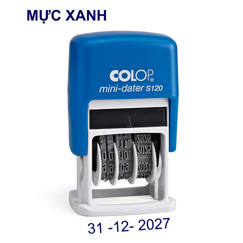 Dấu chuyển đổi Ngày-Tháng-Năm liền mực-Mini dater COLOP S120