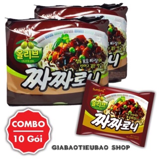 Combo 10 Gói Mì Cay Sốt Tiêu Đen Hàn Quốc