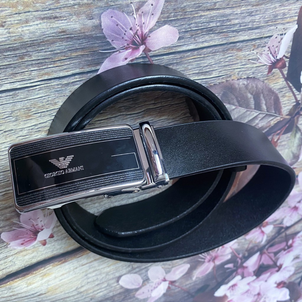 Dây lưng da bò Dây nịt thắt lưng nam da bò 2 màu nâu đen