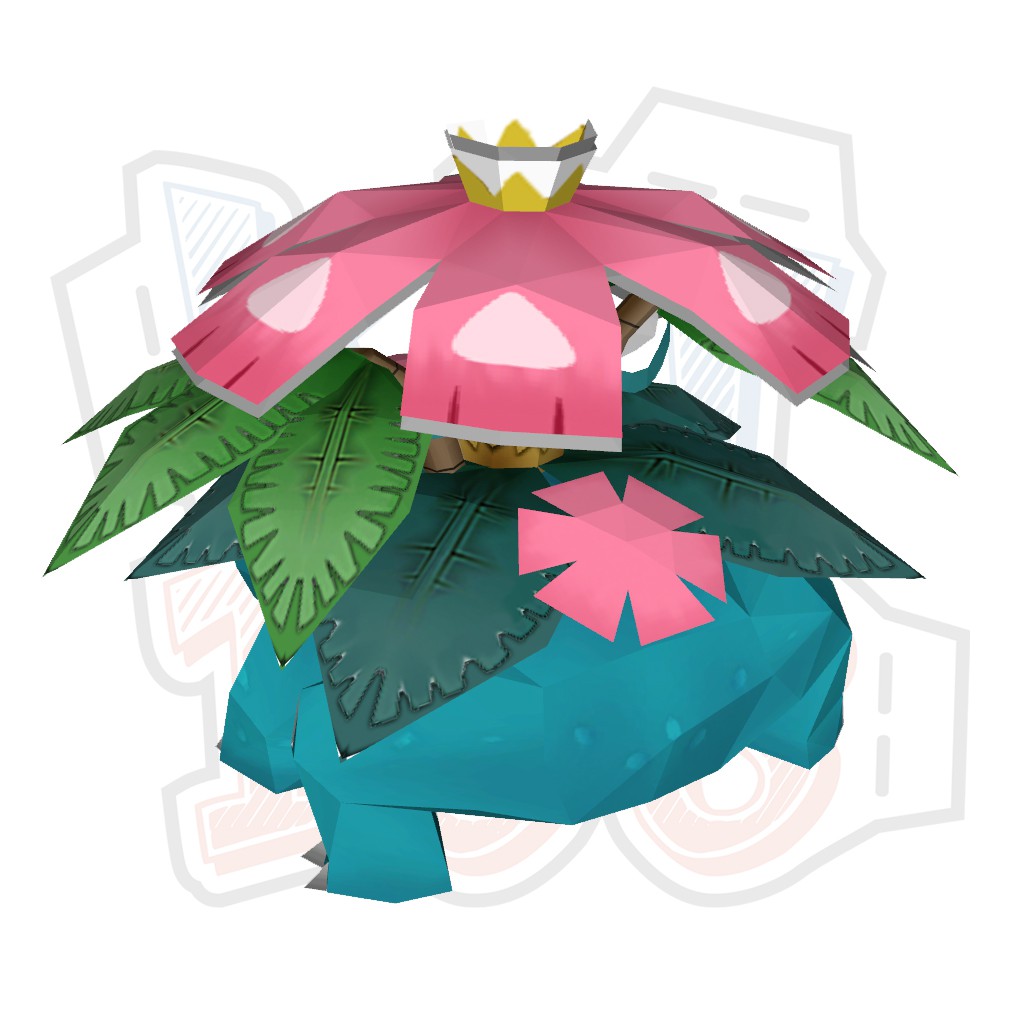 Mô hình giấy Anime Game Pokemon Mega Venusaur