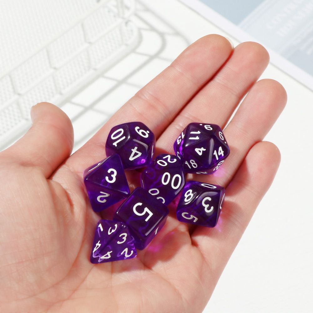 MYRONGOODS 7Pcs/Set Polyhedral Game Accessory Leisure Entertainment Toys
