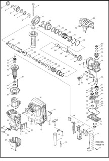 Máy khoan đa năng Makita HR2810