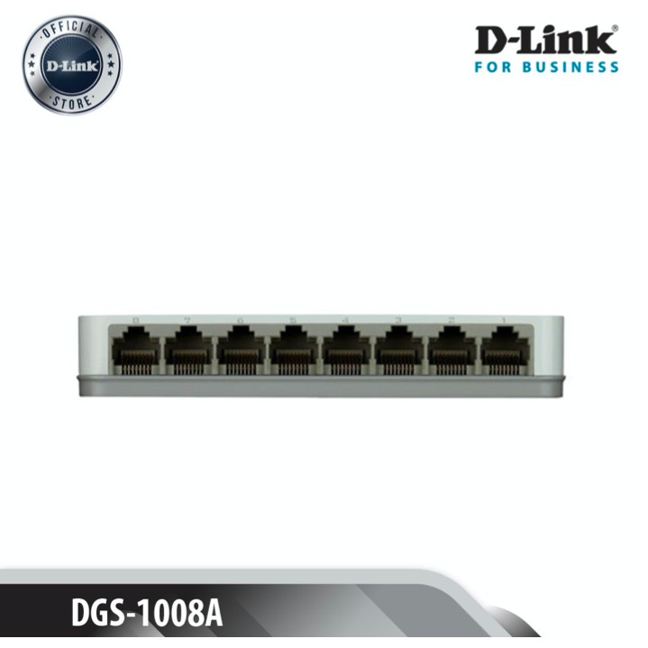 D-Link gigabit 8 cổng Bộ chia tín hiệu Switch RJ45 10/100/1000Mbps - Thiết bị chuyển mạch D-LINK DGS-1008A