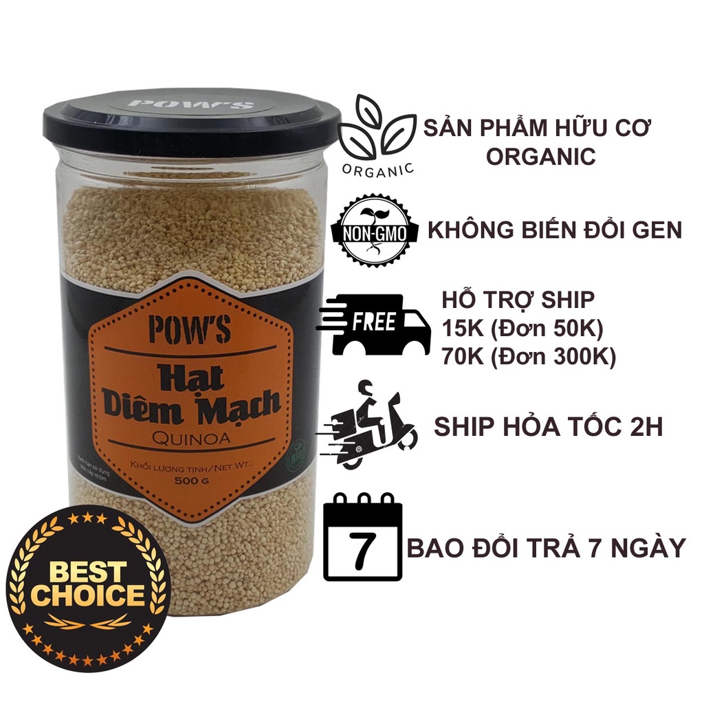 500gr Diêm mạch Organic hiệu POW.