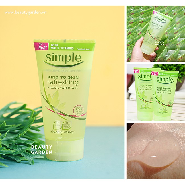 Sữa rửa mặt Simple Refreshing 150ml | BigBuy360 - bigbuy360.vn