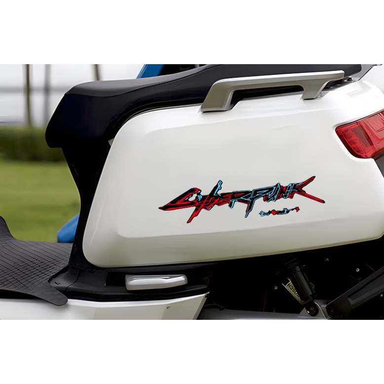 Cyberpunk 2077 Sticker Ô tô Xe máy Xe tay ga Motocross Xe đạp Phản quang Decal dán sửa đổi mát mẻ cho Honda