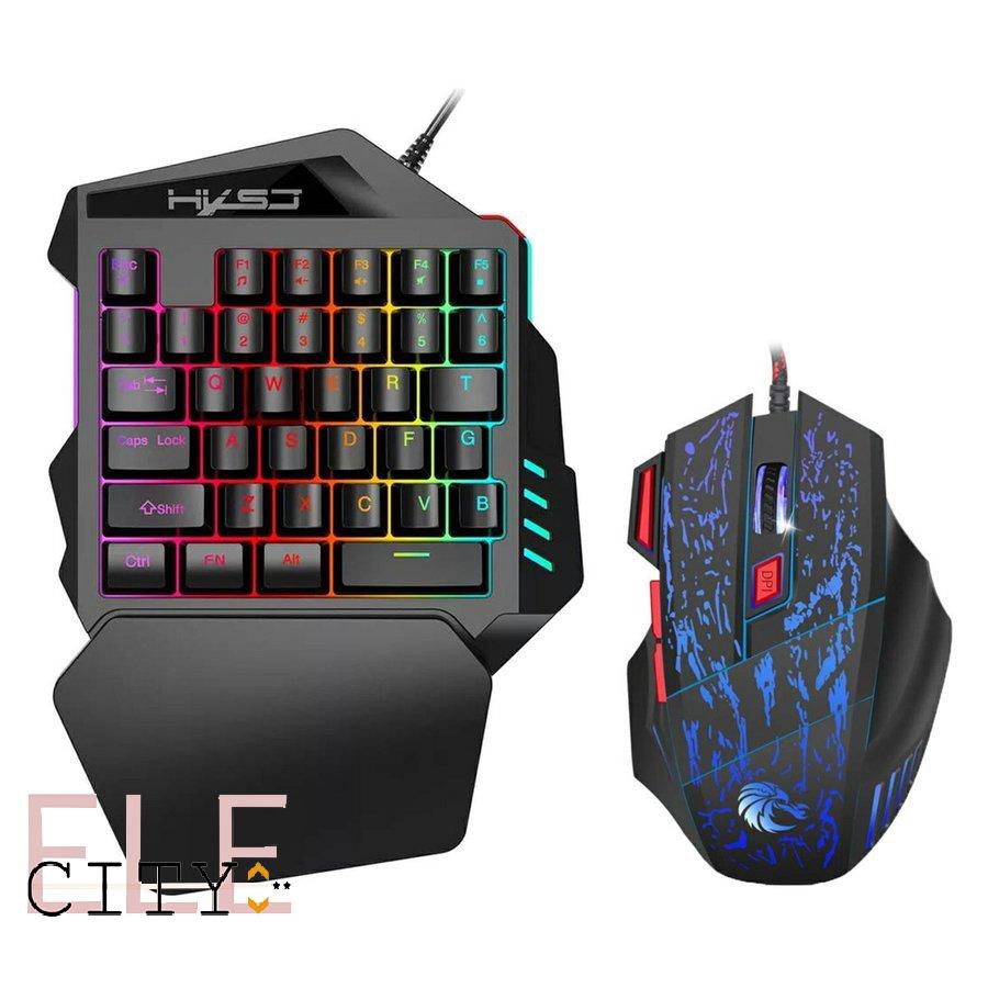 Combo 2 Bàn Phím Chơi Game V100 Và Chuột H300 Rgb