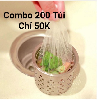 Combo 200 túi lọc rác bồn rửa chén