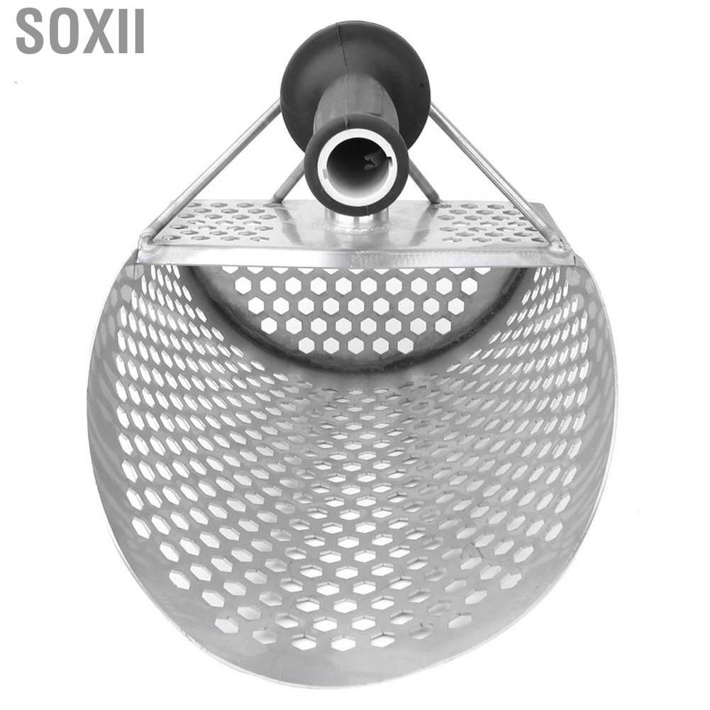 Soxii Beach Sand Scoop  Stainless Steel Lightweight Enhanced Gold Nugget Visibility for Clay Water Surf Lines