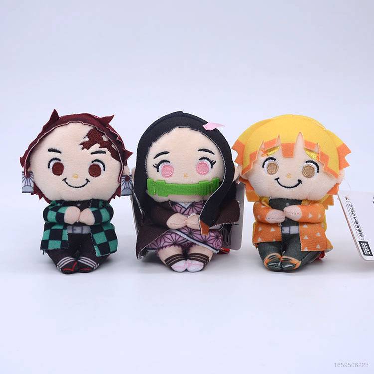 Thú Nhồi Bông Hình Nhân Vật Nezuko Zenitsu Trong Demon Slayer