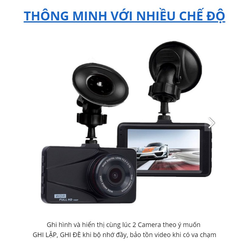 Camera hành trình cảm ứng BM60 Tặng thẻ nhớ 32Gb - Home and Garden