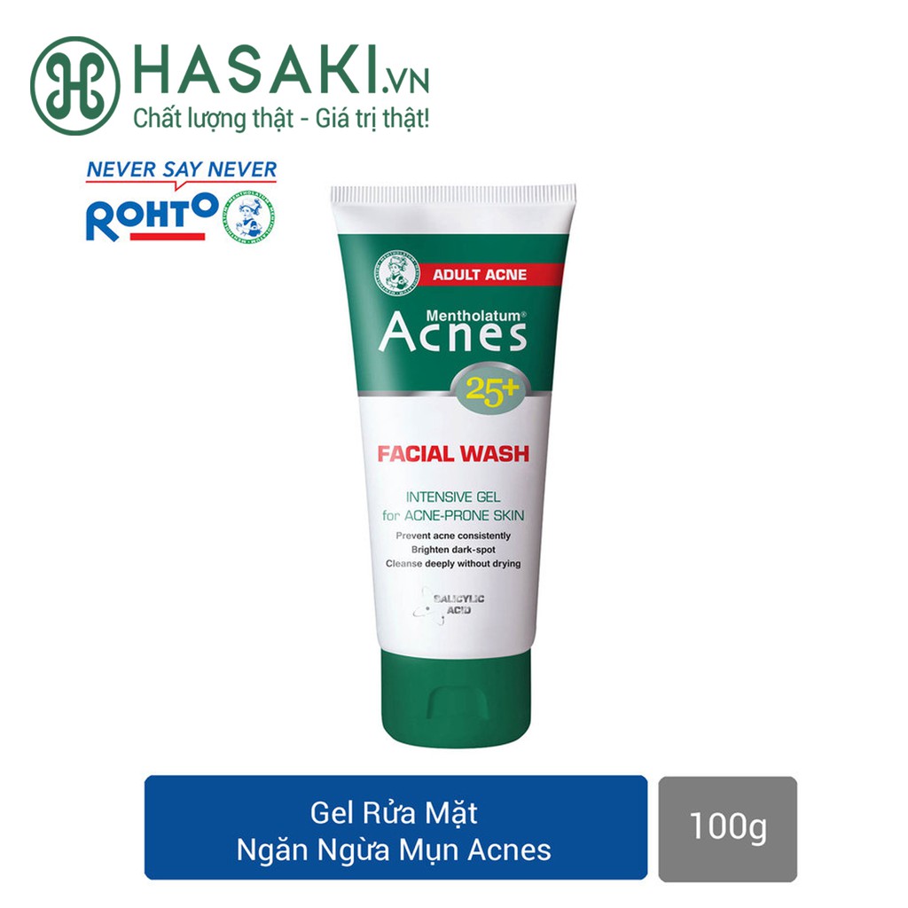 Gel Rửa Mặt Ngăn Ngừa Mụn Acnes 25+ Facial Wash 100g