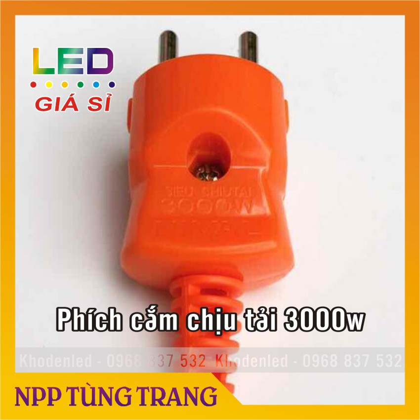 Phích cắm điện công suất cao , phích nối chịu tải 3000w công nghiệp