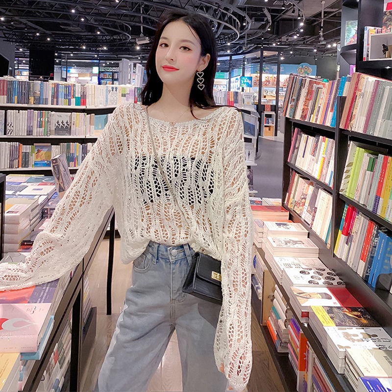 Áo Dệt Kim Mỏng Dáng Ngắn Kiểu Mới