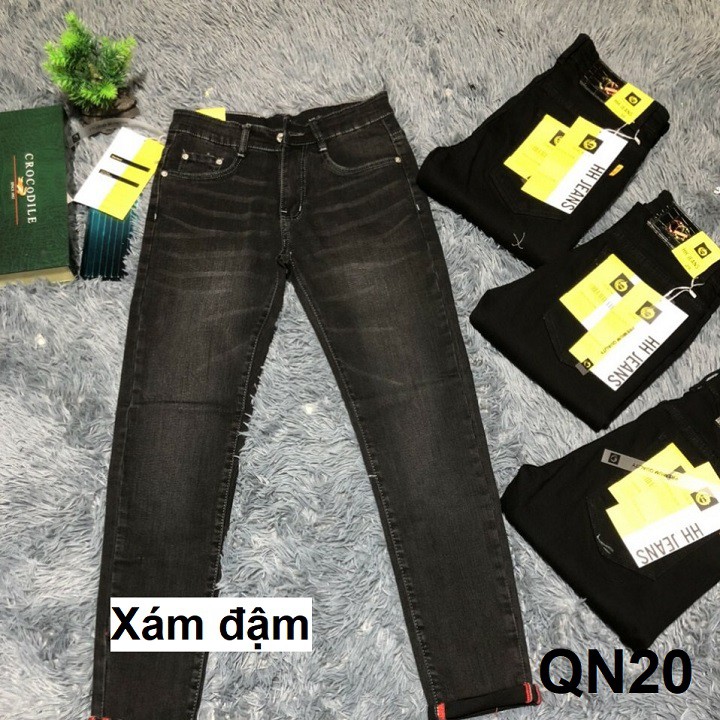 Quần jean nam Slim ống đứng co giãn vải nhập khẩu - QN18